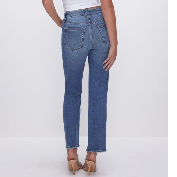 Good American Always Fits Good Legs Straight Jeans 6 - 12 - Picture 4 of 14